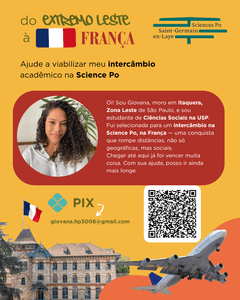 Da Periferia à França: Ajude no Meu Intercâmbio na Science Po