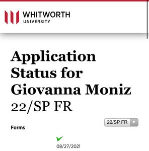 Giovanna Moniz  - Apoio financeiro para educação universitária no exterior.