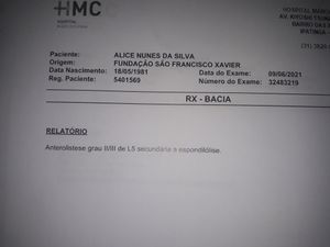 Vaquinha para Alice nunes fazer cirugia na coluna  imagem 10