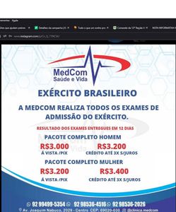 Financiamento Coletivo - Ajude uma mãe virar Sargento, só preciso desses exames!