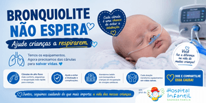 Bronquiolite não espera — Ajude crianças a respirarem.