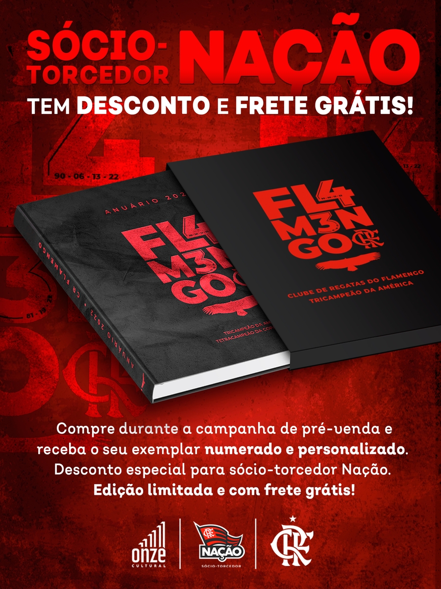 Livro - Anuário 2022 - FLAMENGO TRICAMPEÃO DA AMÉRICA E TETRACAMPEÃO DA COPA DO BRASIL