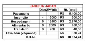 JAQUE VAI AO JAPÃO!