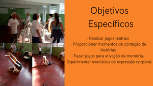 Teatro e Dança - Oficina Poesia Corpórea e Memórias 