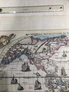 "Mapa Mundi" de Ferando Berteli - 1565 imagem 8