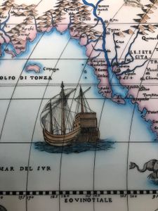 "Mapa Mundi" de Ferando Berteli - 1565 imagem 7