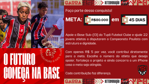 Crowdfunding - Apoio à Base l Categoria Sub-13/14 l Tupã Futebol Clube