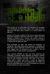 Financiamento Coletivo - Impressão de 500 cópias do livro "Bolsonaro NÃO traiu o Brasil"