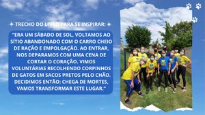 Livro - Pré-venda do livro “Histórias que salvam vidas”: alimentando e cuidando dos peludinhos que mais precisam.