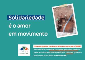 Vaquinha Online - NOSSO LAR DF - REFORMA DAS CAIXAS DE GORDURA E TELHADO DO PRÉDIO DA ADMINISTRAÇÃO