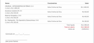 São Paulo/SP - Cirurgia da Olívia 