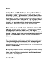 Pré-venda Coletiva - PRÉ-VENDA DO LIVRO PROTEÇÃO DIVINA PARA 2025: TRÊS ORAÇÕES DIÁRIAS POR NOSSAS CRIANÇAS.  Orações por Crianças, Principalmente as Vítimas de Abusos Sexuais, Psicológicos e Outros.