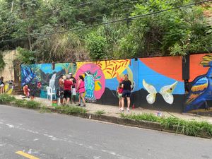 Arte na Fachada (Etapa 2) : Reutilizando o Espaço Urbano da rua Groenlândia, BH  imagem 7