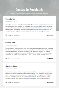 Financiamento Coletivo - Contos de Podolatria - Acesso ao blog