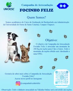 Vaquinha Online - Campanha de Arrecadação Focinho Feliz