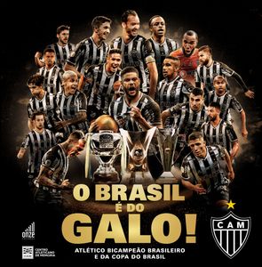 Livro - O BRASIL É DO GALO! ATLÉTICO BICAMPEÃO BRASILEIRO E DA COPA DO BRASIL - ÚLTIMOS EXEMPLARES PERSONALIZADOS 