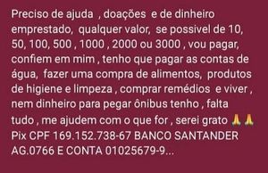 Eventos do Bem - Ajudem pagar aluguel,agua ,luz e comer 