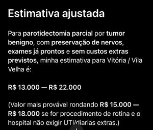 Vaquinha Online - Cirurgia tumor glândula parótida