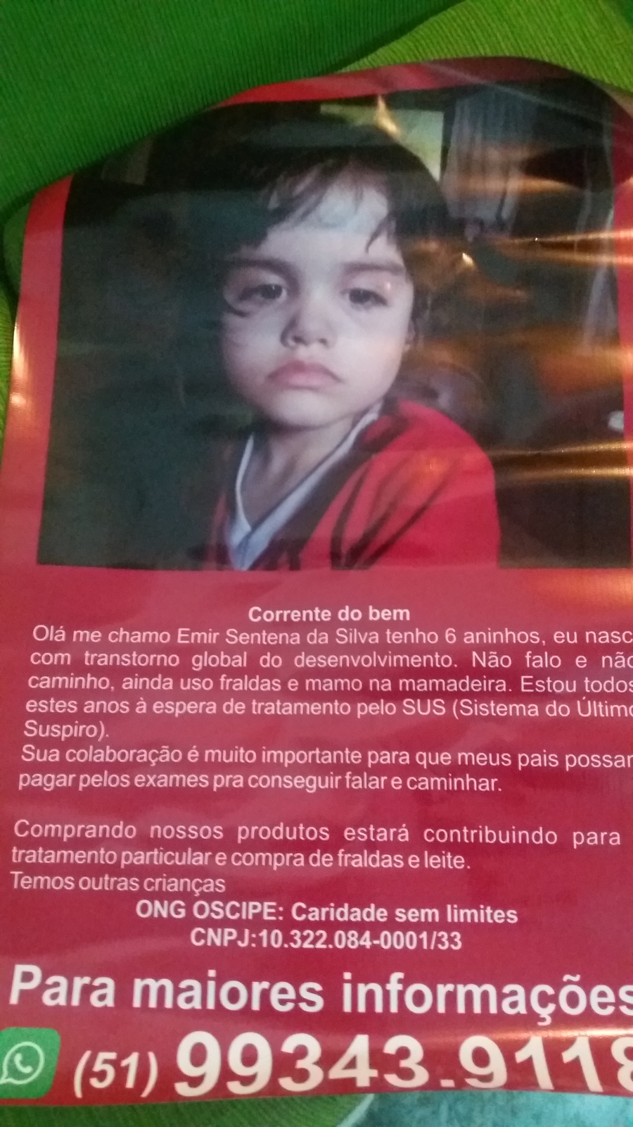 Vaquinha Online - Ajude essa crianca linda.