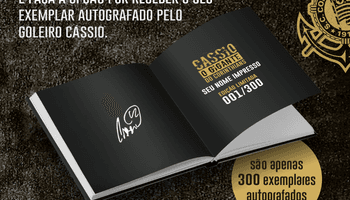 Livro CÁSSIO, O GIGANTE DO CORINTHIANS - Edição limitada e personalizada