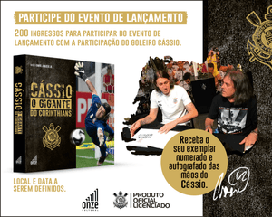 São Paulo/SP - Livro CÁSSIO, O GIGANTE DO CORINTHIANS - Edição limitada e personalizada