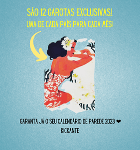 Arte - Calendário das Garotas do Alceu 2023 / Pré-Venda Edição Comemorativa 75 anos