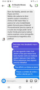 Saúde e Emergências - Operação de joelhos com urgência 