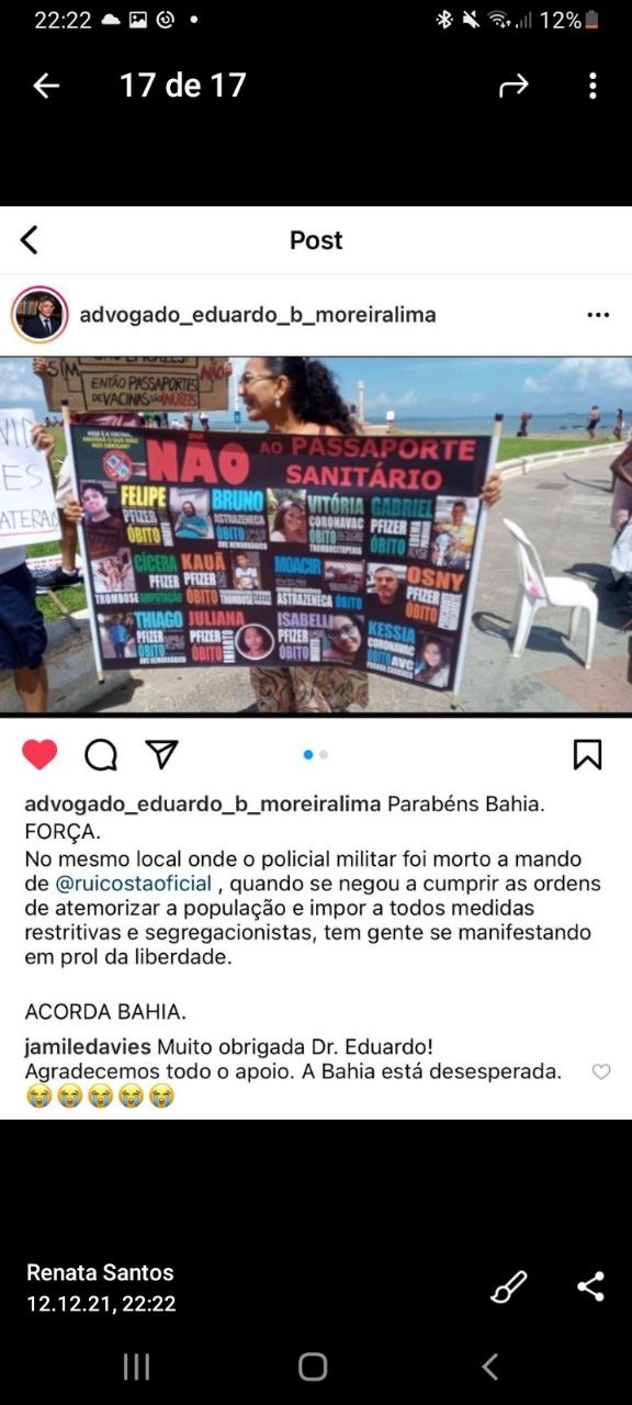 Ação Coletiva Pela Liberdade Bahia 