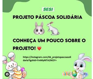 Caridade e Filantropia -  Projeto  PÁSCOA SOLIDÁRIA 2022