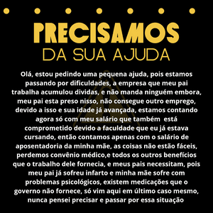 Vaquinha Online - Uma família necessitada (ajuda do bem)