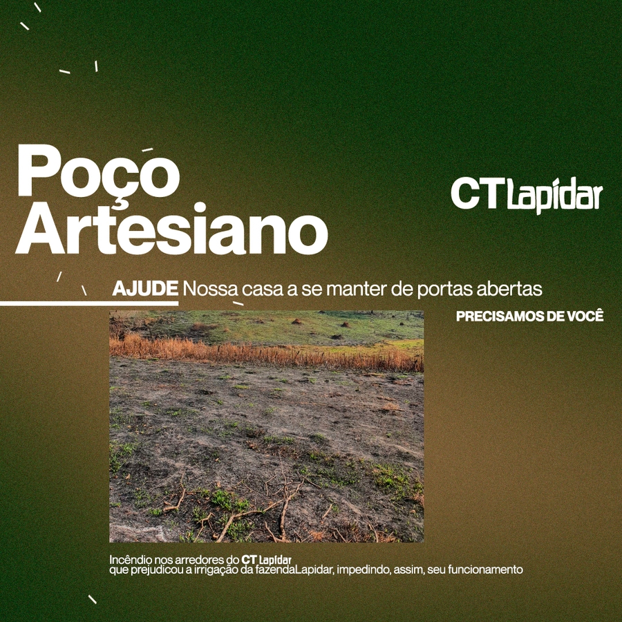 Crowdfunding - Poço Artesiano | Centro Terapêutico Lapidar