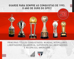 EDITORA ONZE CULTURAL - Livro 1993: O ANO DE OURO DO SÃO PAULO FC
