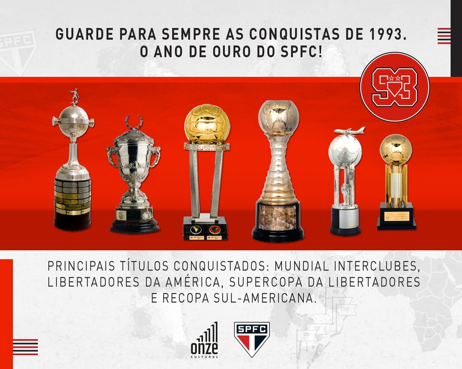 EDITORA ONZE CULTURAL - Livro 1993: O ANO DE OURO DO SÃO PAULO FC