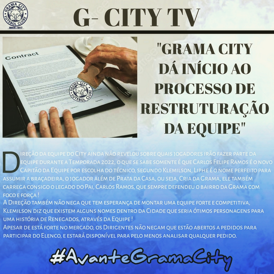 Vaquinha Online - Grama City F.C. Amador