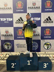 Osasco/SP - Cebolinha no mundial de kickboxing 