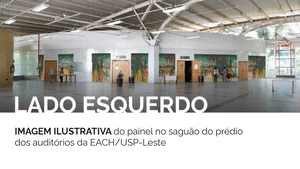 São Paulo/SP - Restauro de painel artístico na USP-Leste em homenagem a cidade de São Paulo .