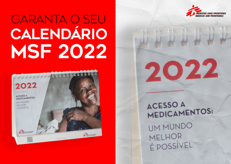 Calendário Médicos Sem Fronteiras (MSF) 2022