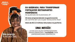 Educação - Escola Quebrada Food - formando empreendedores gastronômicos nas periferias