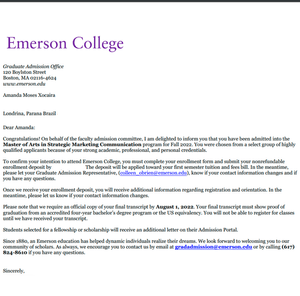 Crowdfunding - Intercâmbio - Mestrado nos Estados Unidos!