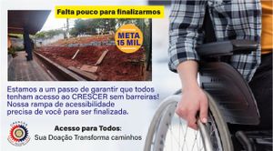 Finalizando a Rampa de Acessibilidade do CRESCER