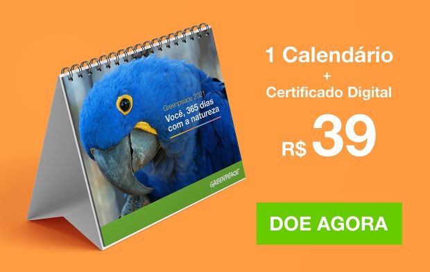 Calendário Greenpeace - 2021: Você, 365 dias com a natureza