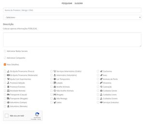 Cabedelo/PB - Protetores de Animais: ajuda com gastos anuais e desenvolvimento da aplicação AnimalProtech