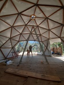 Financiamento Coletivo - Seja parte da construção do domo geodésico da terra Raízes do Rezo