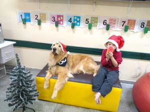 Educação Assistida por Animais - EAA-  Projeto Olhar de Cão