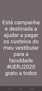 Vaquinha Online - Ajuda para fazer o vestibular , custeio de passagens e inscrições