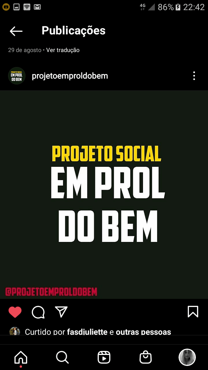 PROJETO SOCIAL EM PROL DO BEM