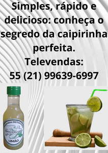 Rio de Janeiro/RJ - Caipirinha Instantânea "Carioca da Gema"