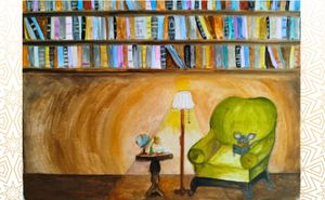 Gabi Boechat no Reality de ilustração