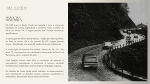 Cinema, Vídeos e TV - PESQUISA PARA FILME DOCUMENTÁRIO: "RIO-SANTOS, ESTRADA EM TRANSFORMAÇÃO"