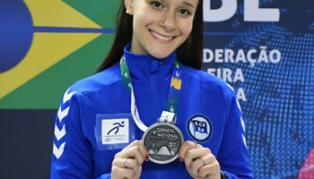Marcela Silva no Mundial de Esgrima 